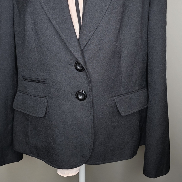 KASPER Business Office Career Blazer 2 Button Close Black Size: 16 - Picture 6 of 8